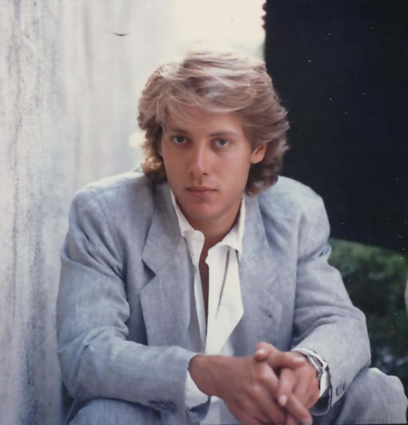 Young James Spader in Gray Suit