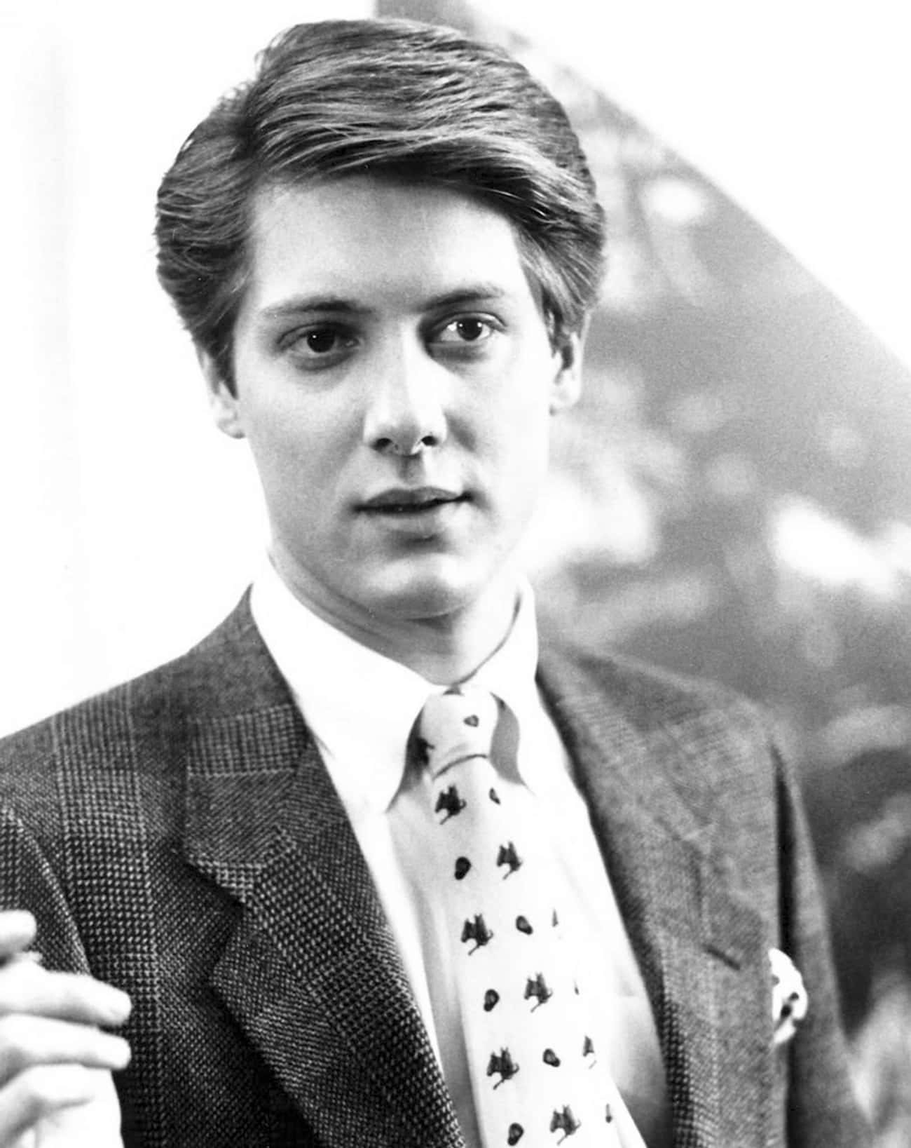 Young James Spader in Patterned Jacket and Tie