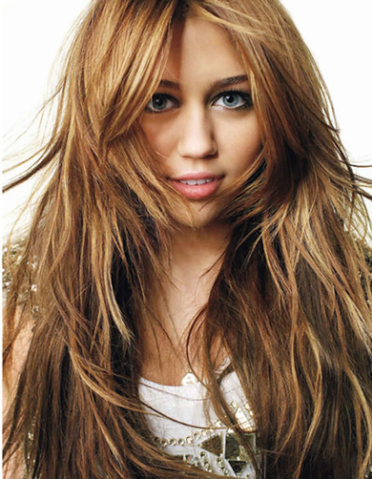 Young Miley Cyrus Closeup Headshot