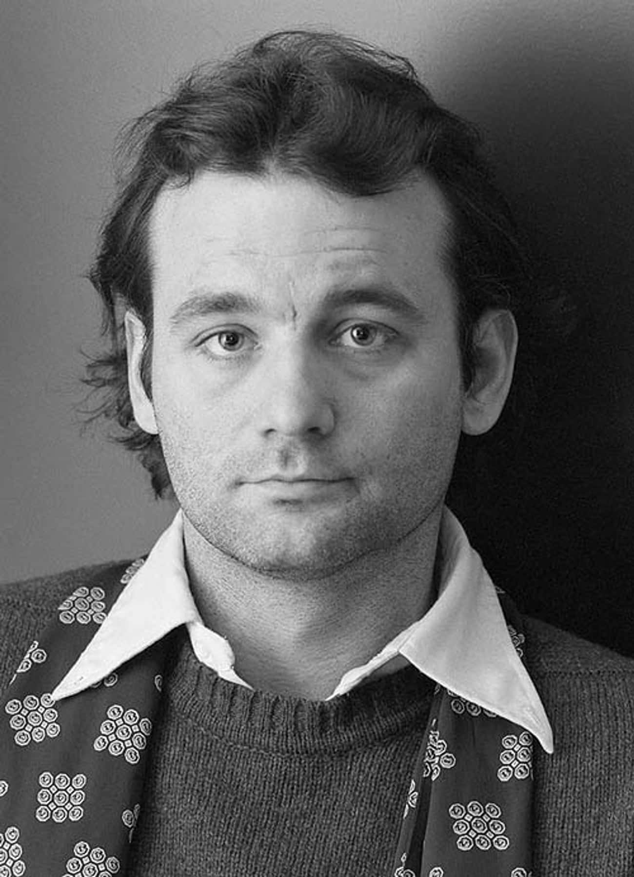 Young Bill Murray in a Sweater and Patterned Vest