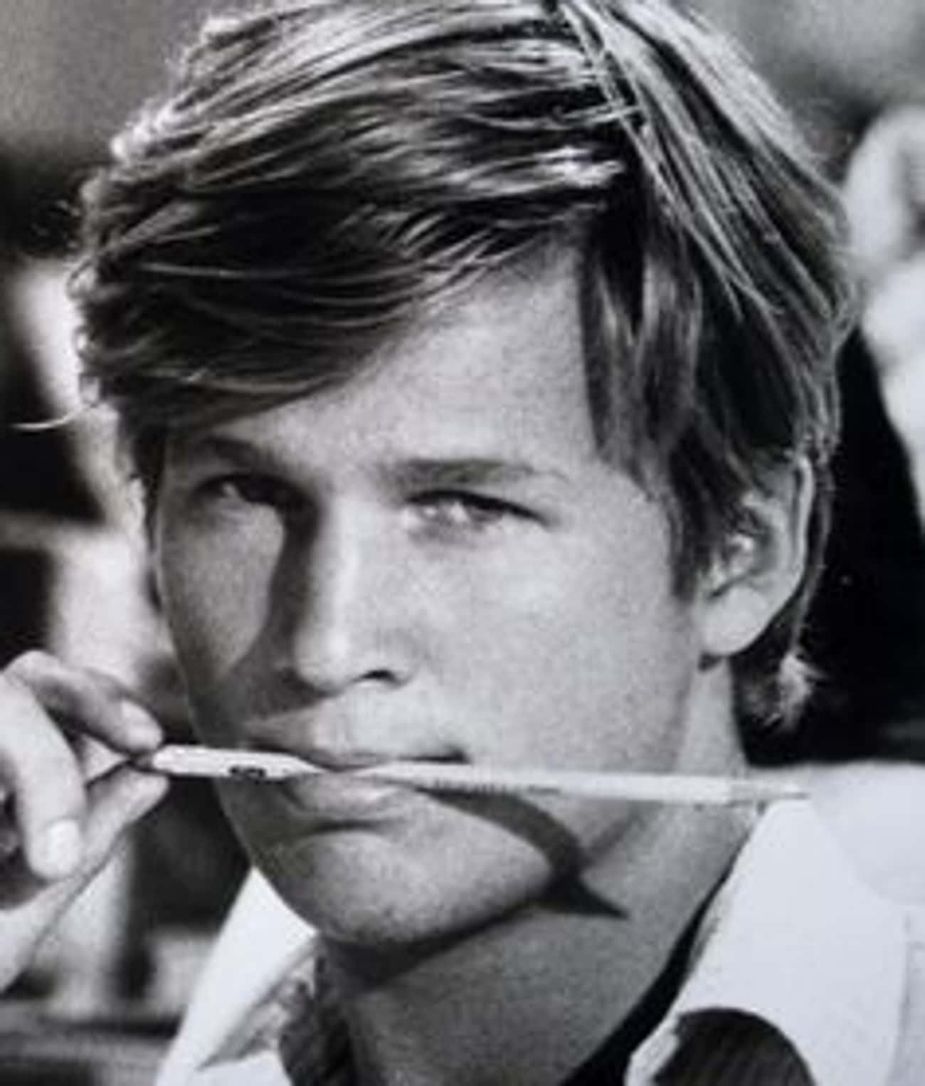 Young Jeff Bridges Black and White Closeup