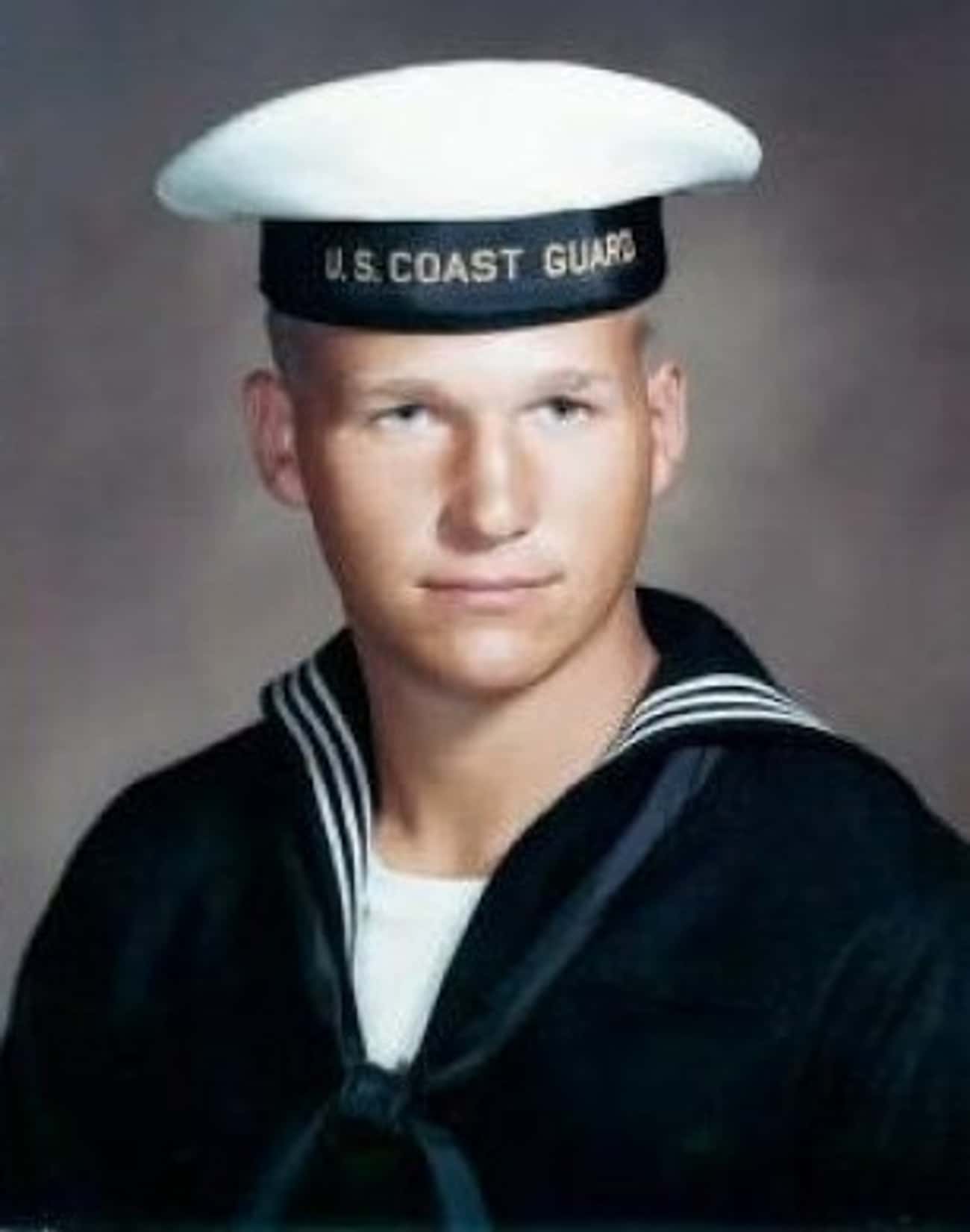 Young Jeff Bridges in a Coast Guard Uniform