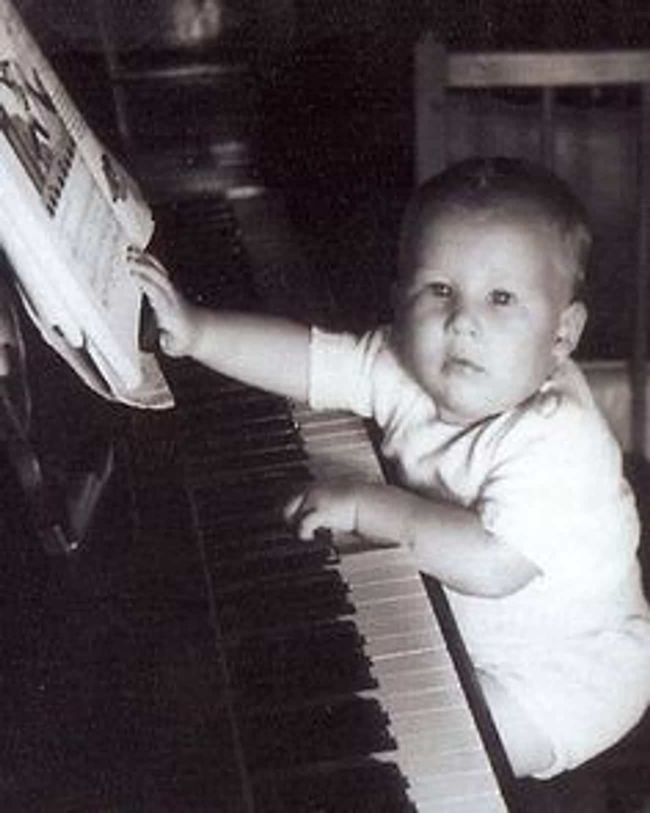 Young Jeff Bridges Playing the Piano