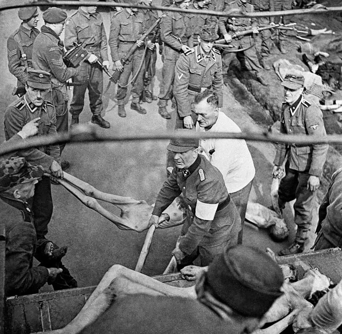 SS Prison Guards Being Forced ... is listed (or ranked) 1 on the list 36 Rare Photos From World War II