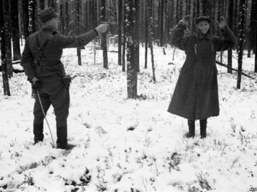 A Soviet Spy Laughing in the F is listed (or ranked) 13 on the list 36 Rare Photos From World War II
