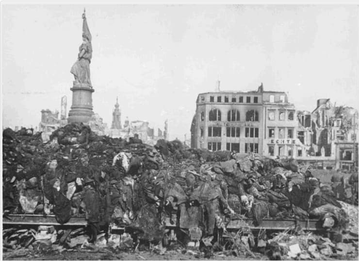 Victims of the Dresden Firebom is listed (or ranked) 8 on the list 36 Rare Photos From World War II