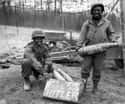 Two Soldiers With 'Easter Eggs' on Random Rare Photos From World War II