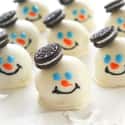 Melted Snowman Oreo Balls on Random Drool-Worthy Recipes for Your Next Dinner Party