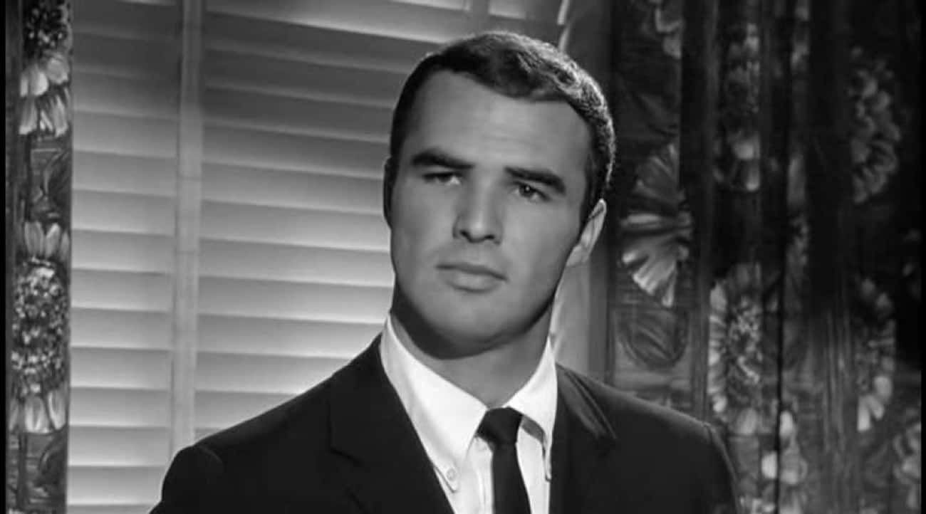 Young Burt Reynolds in a Black Sports Coat and Tie