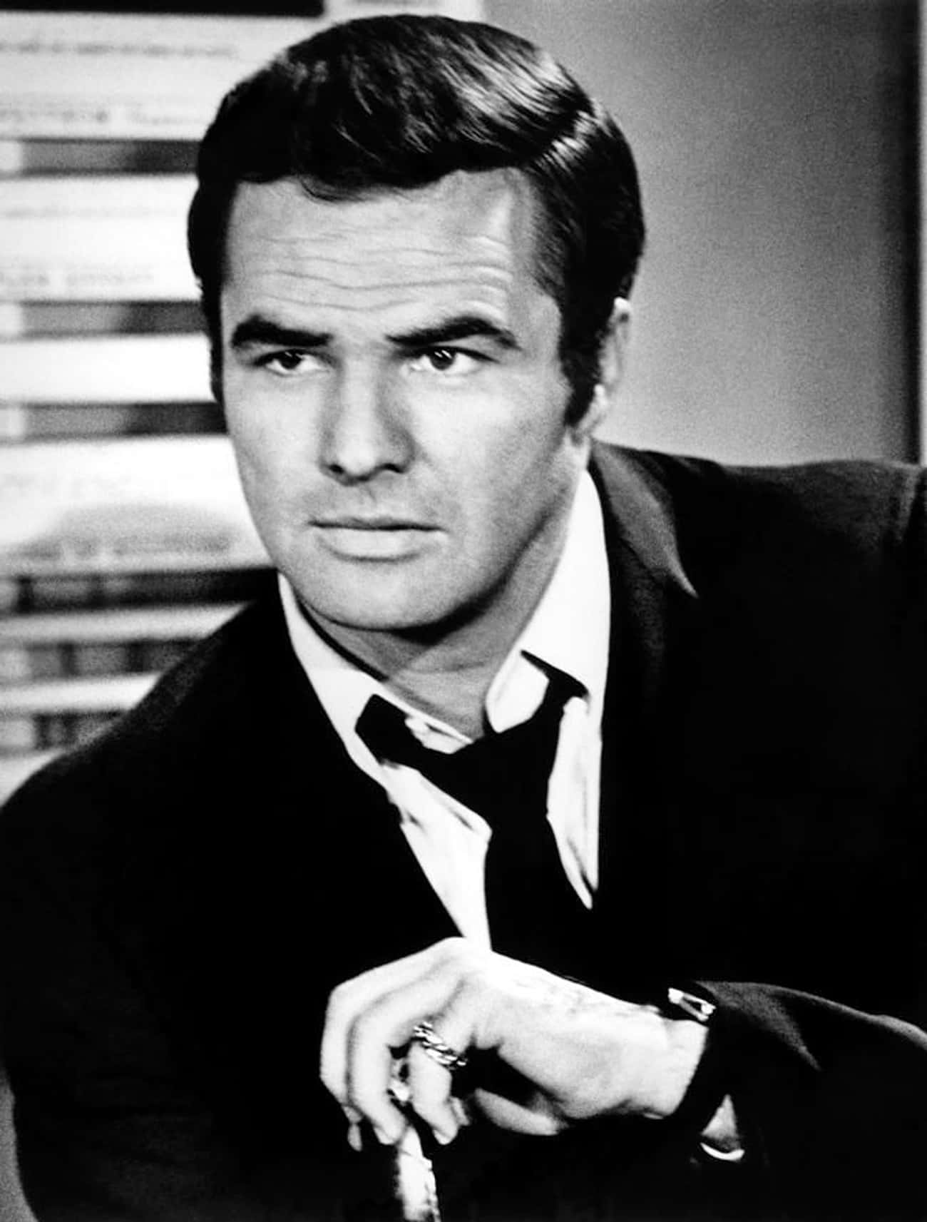 Young Burt Reynolds in a Black Sportscoat and Tie
