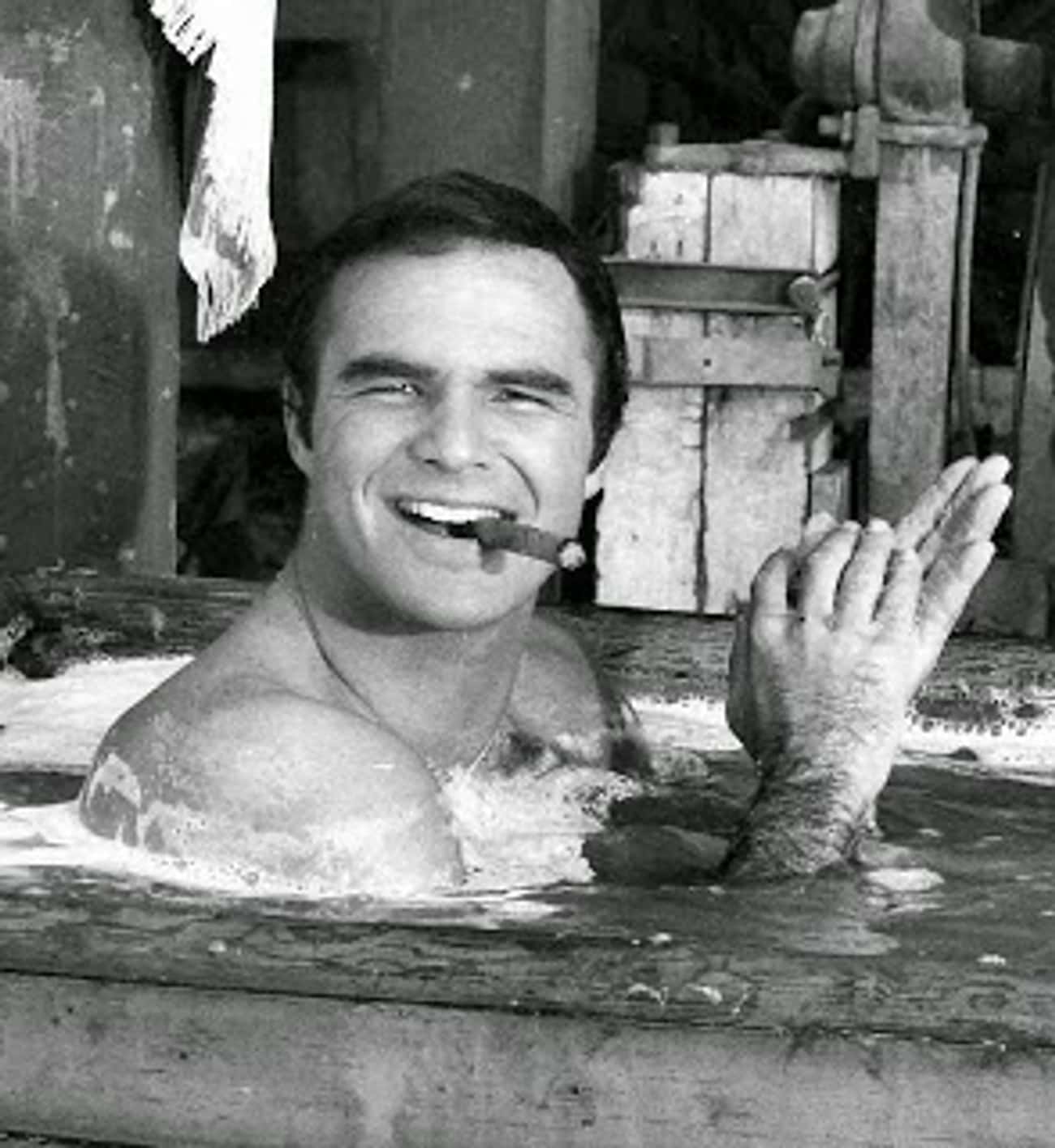 Young Burt Reynolds Smoking a Cigar