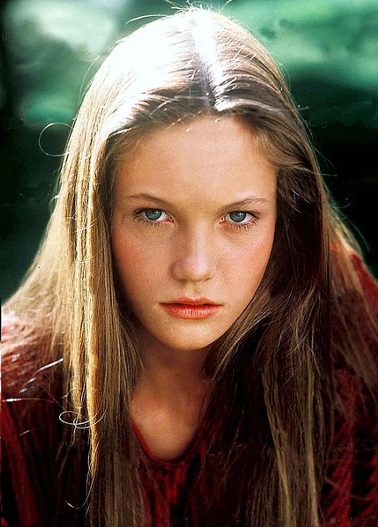 Young Diane Lane in Red Sweater