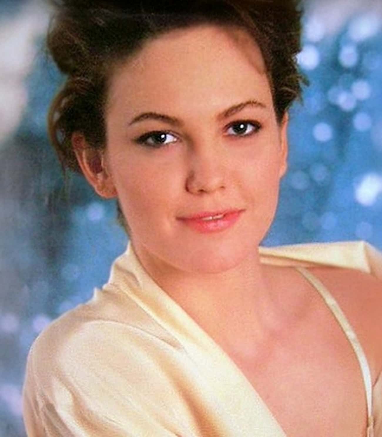Young Diane Lane in Cream-Colored Silk Blouse