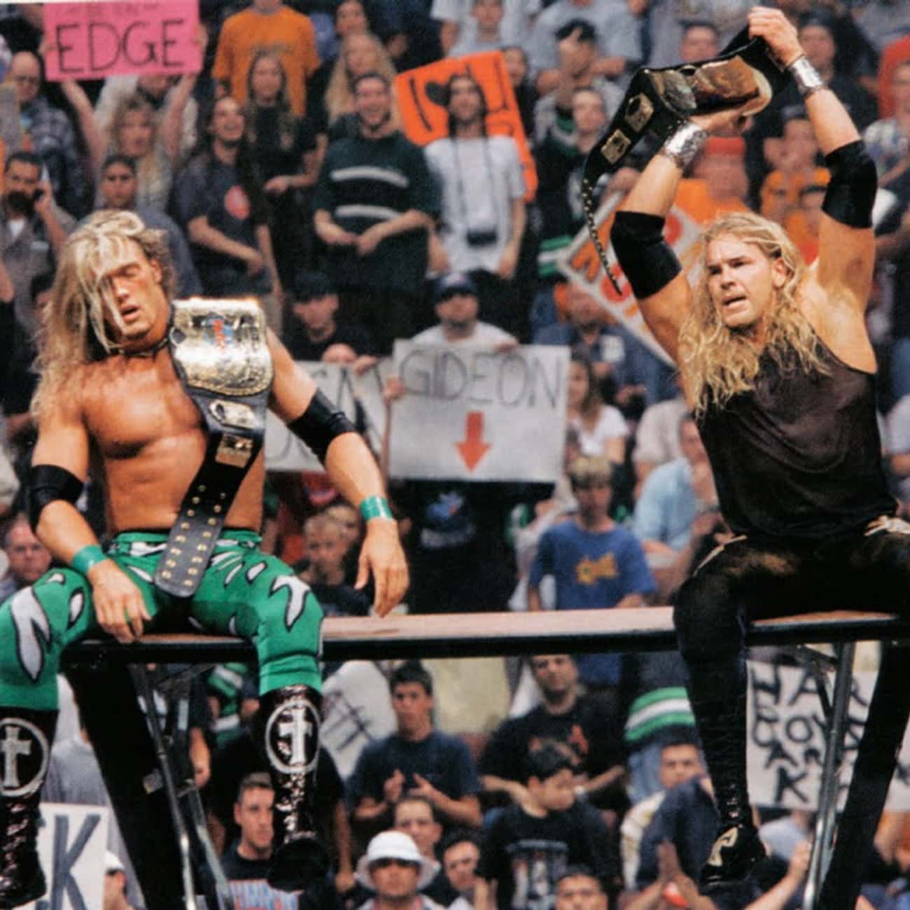 The Hardy Boyz vs. The Dudley Boyz vs. Edge