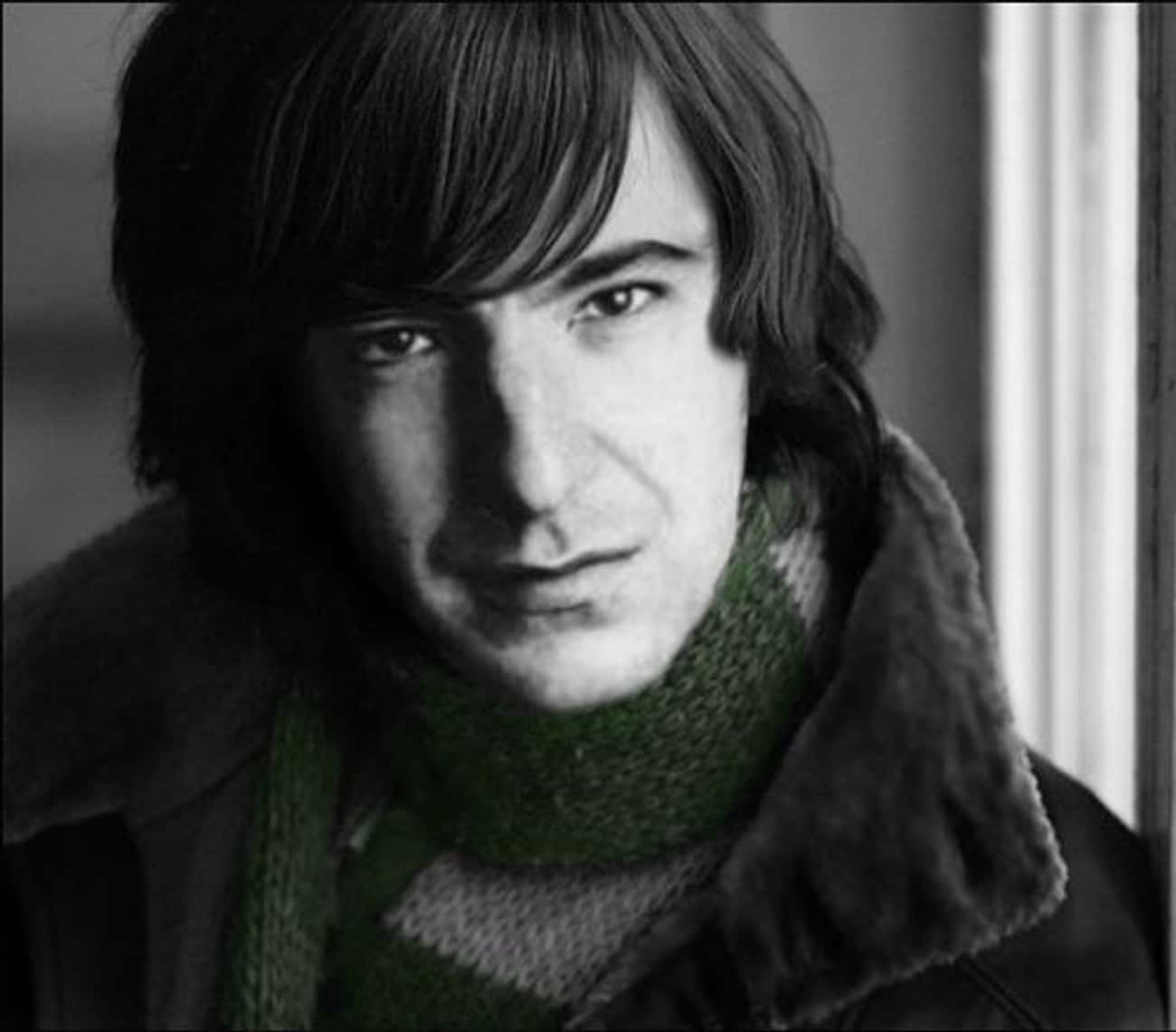 Young Alan Rickman in Black Jacket and Scarf