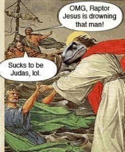 Raptor Jesus | Best Jesus Raptor Meme