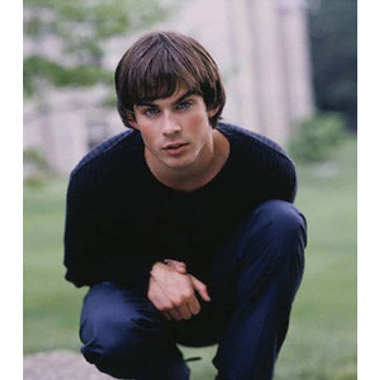 Young Ian Somerhalder in Black Sweater and Blue Jeans