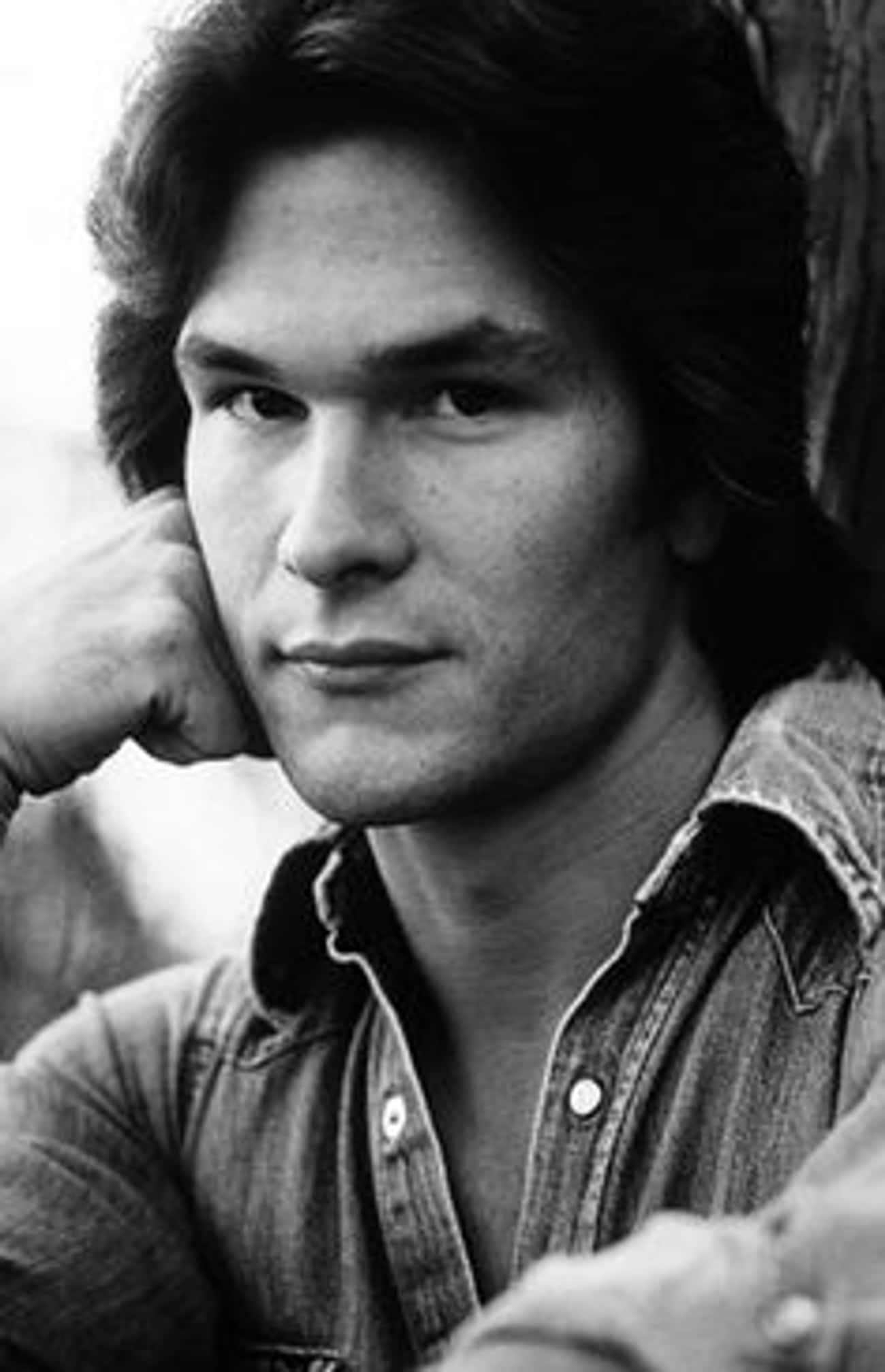 Young Patrick Swayze in Blue Jean Buttondown
