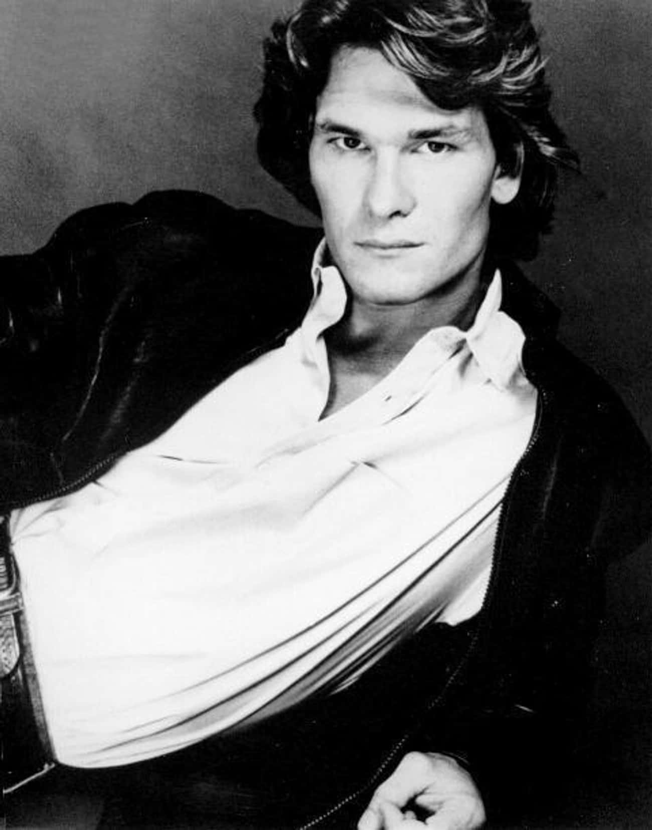 Young Patrick Swayze in Black Jacket and White Shirt