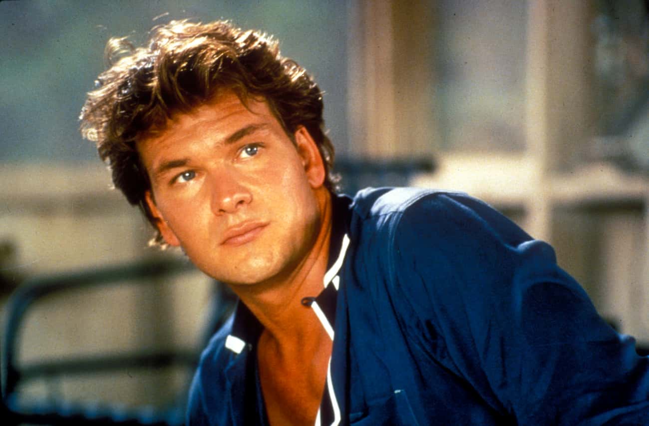 Young Patrick Swayze in Blue Jacket