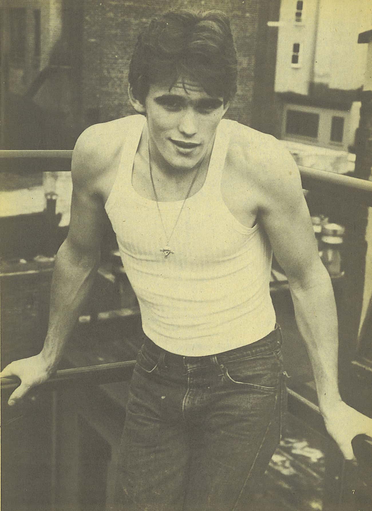 Young Matt Dillon in White Wifebeater and Dark Jeans