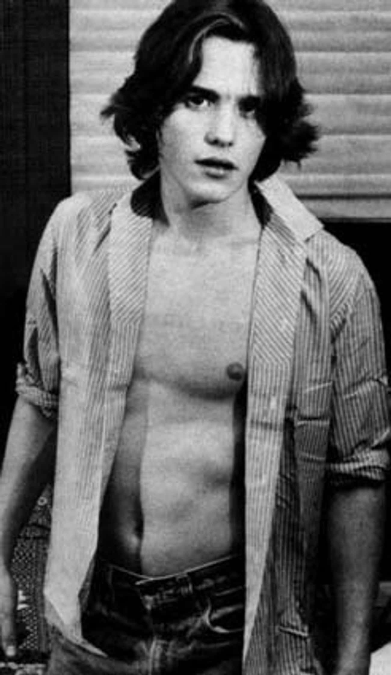 Young Matt Dillon in Unbuttoned Shirt and Jeans