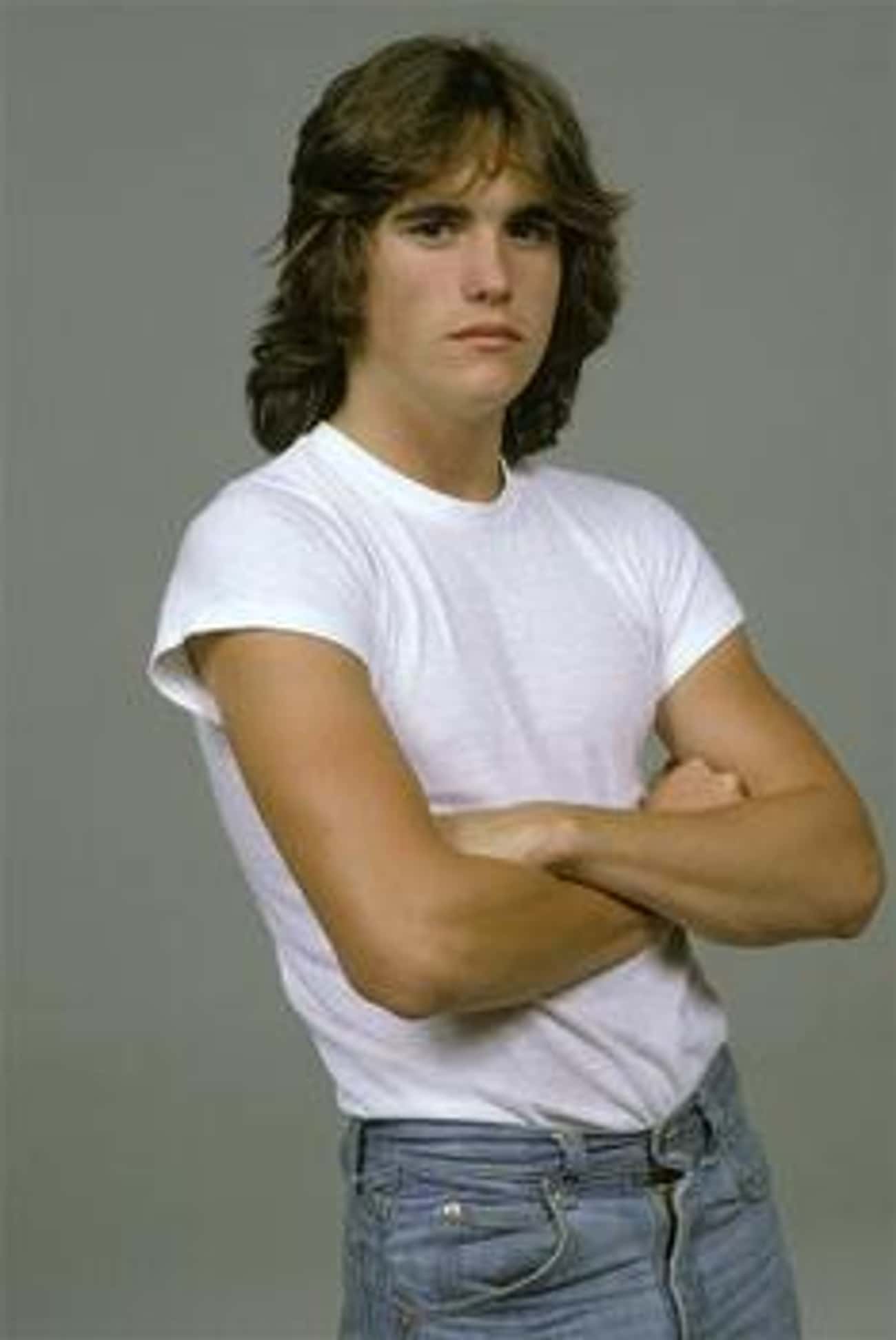 Young Matt Dillon in White T-Shirt and Light-wash Blue Jeans