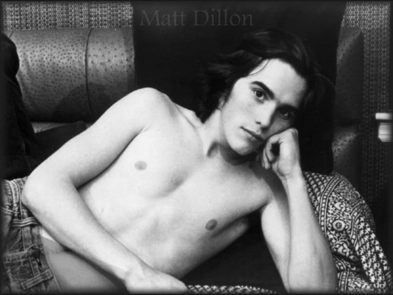 Young Matt Dillon Shirtless Lying Down Pose