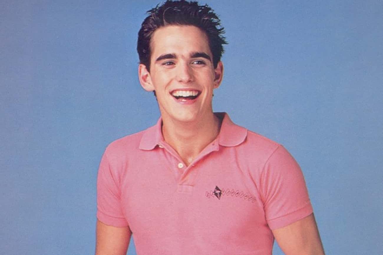 Young Matt Dillon in Pink Polo Shirt