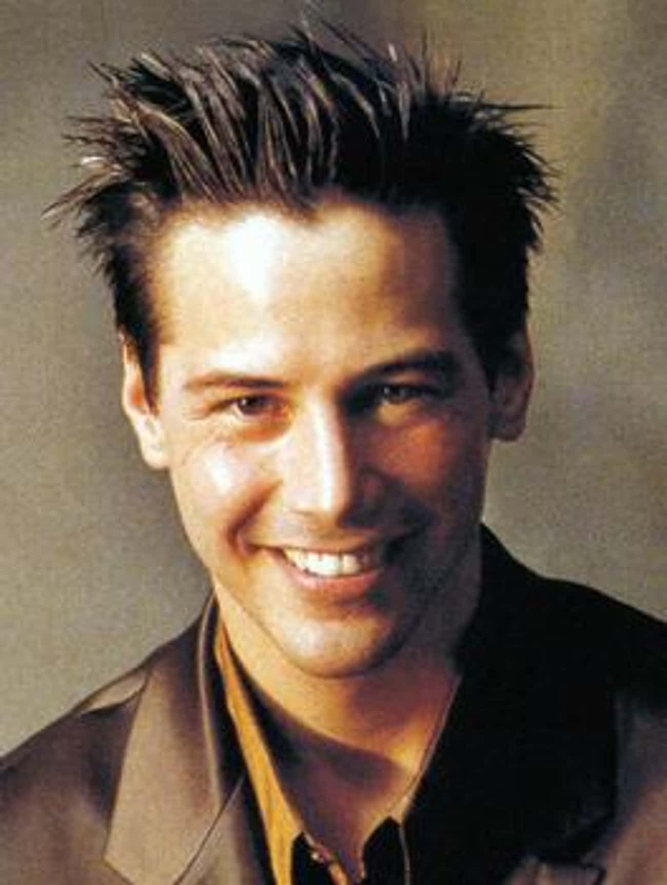 Young Keanu Reeves Pic with Spiked Hair