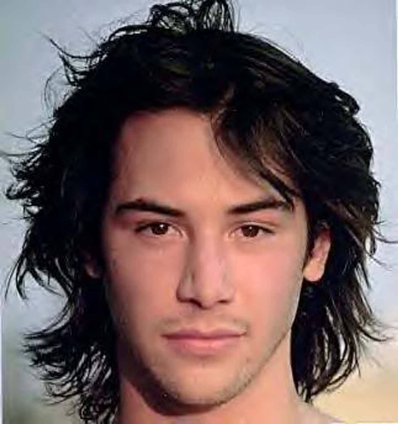 Young Keanu with Long Hair Closeup