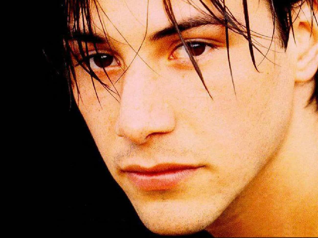 Young Keanu Reeves Extreme Closeup