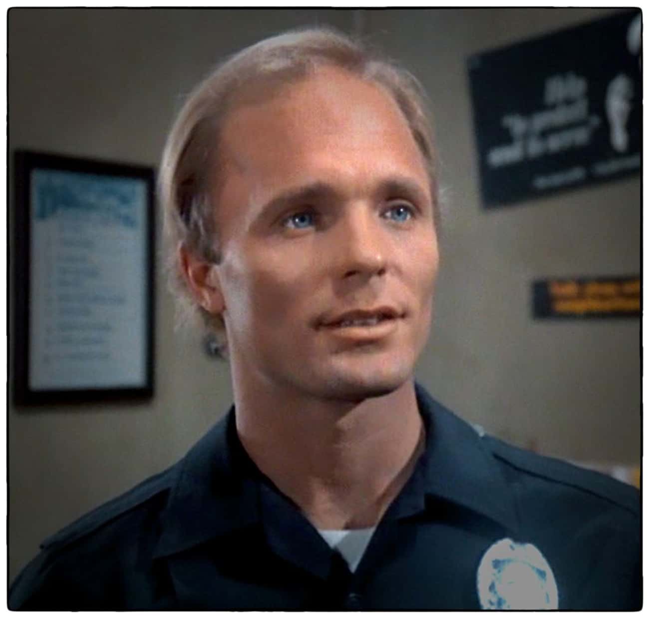 Young Ed Harris in Police Uniform