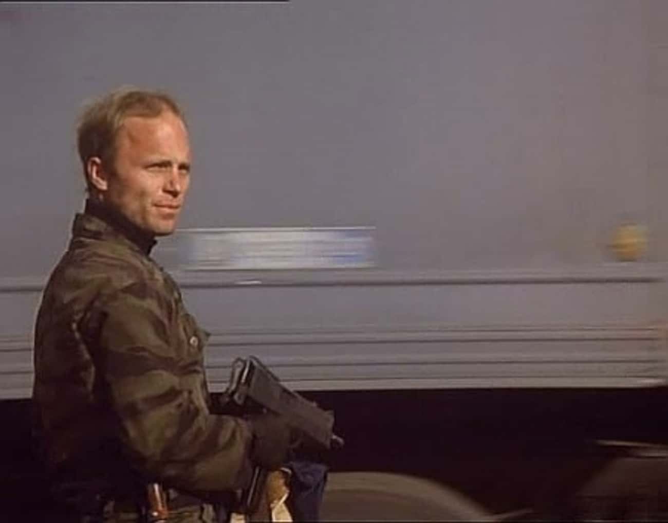Young Ed Harris in Camo Jacket
