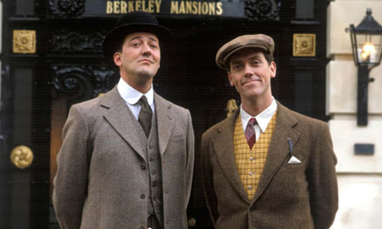 Young Hugh Laurie with Stephen Fry