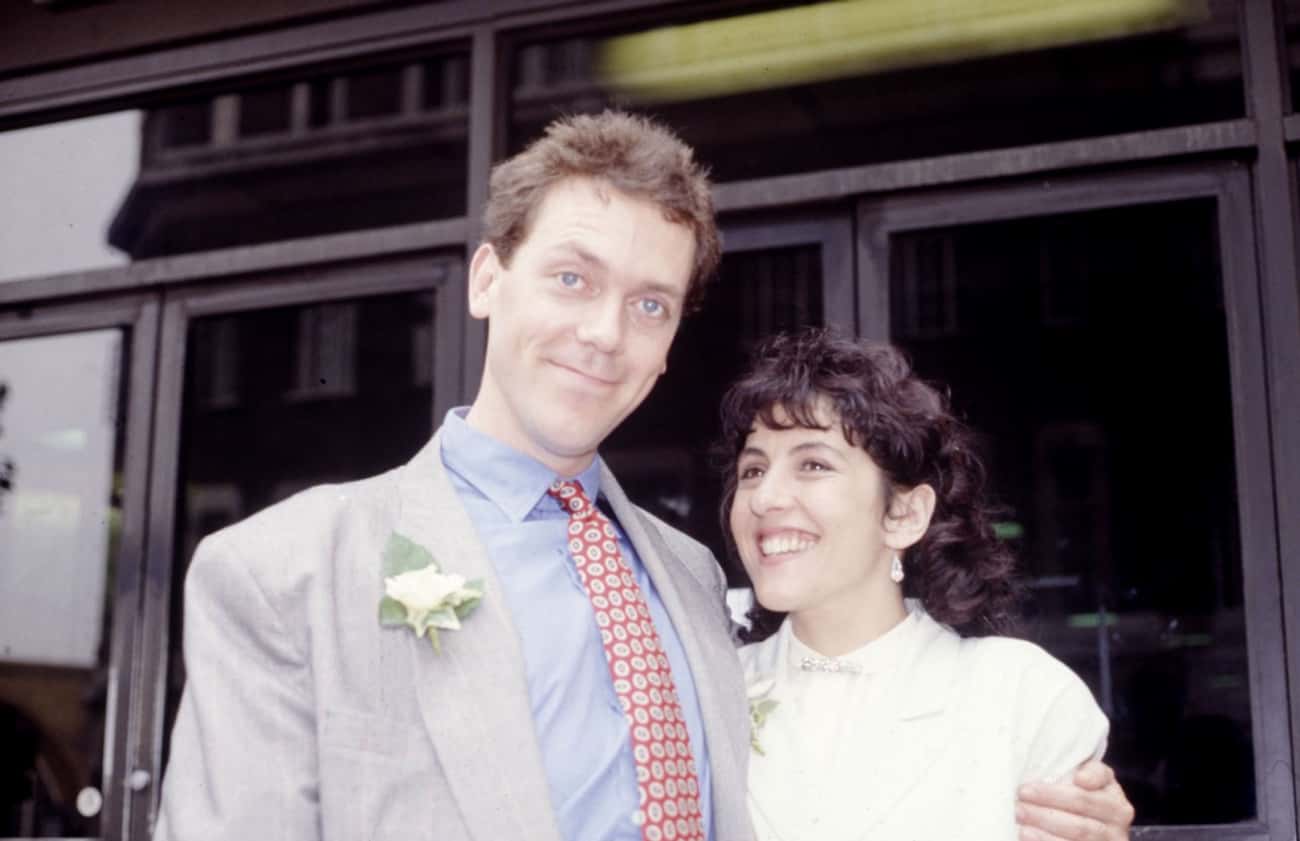 Young Hugh Laurie in Gray Sports Coat and Light Blue Buttondown