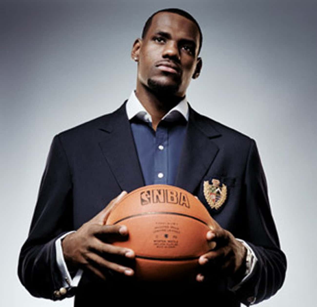 Young LeBron James in Black Sports Coat and Buttondown