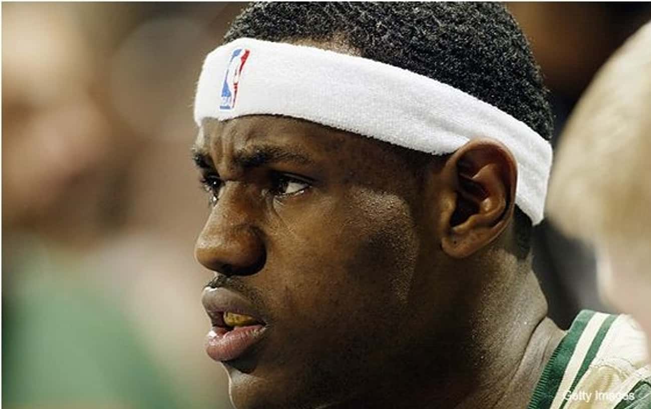 Young LeBron James Closeup Side Profile Shot