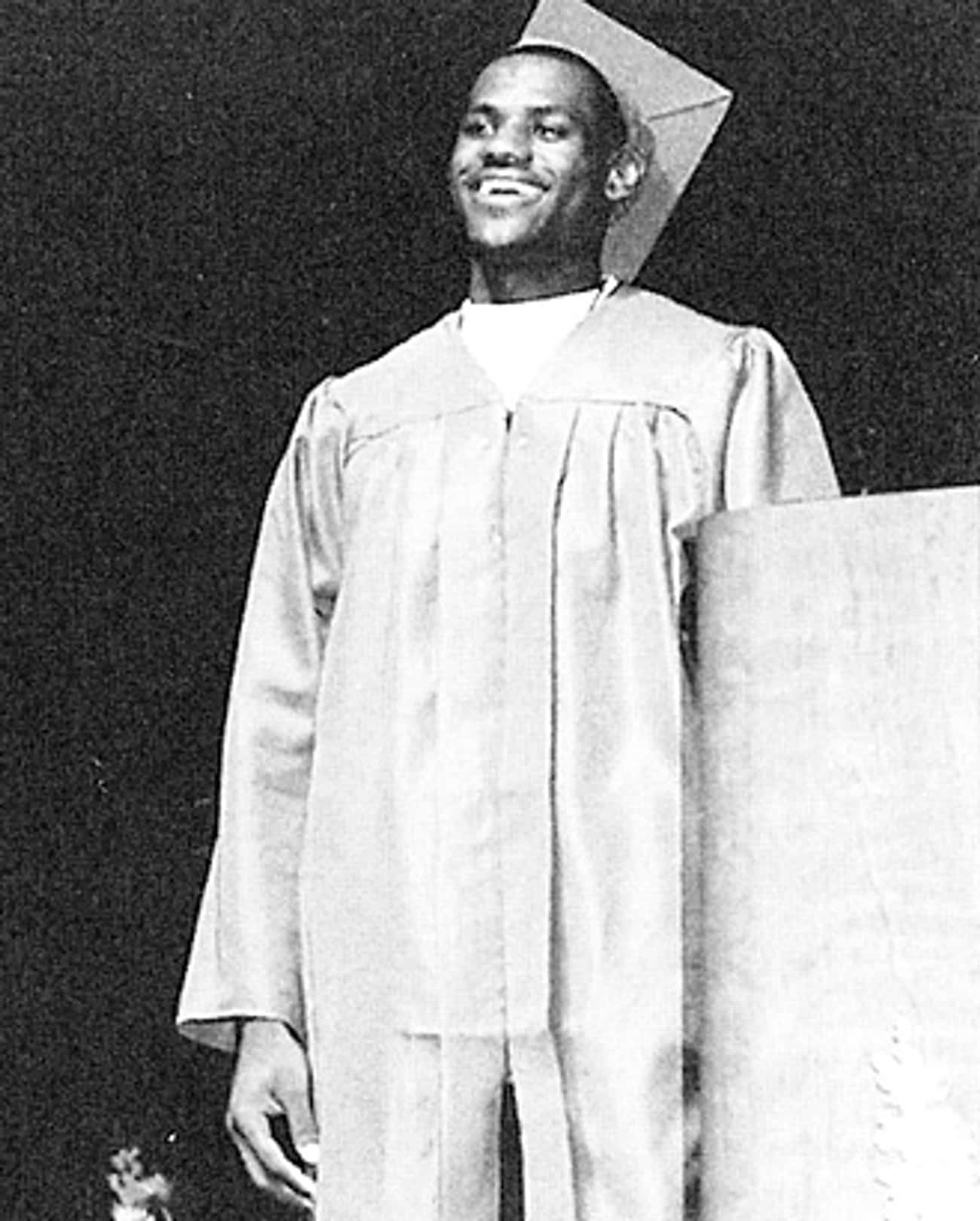 Young LeBron James at High School Graduation