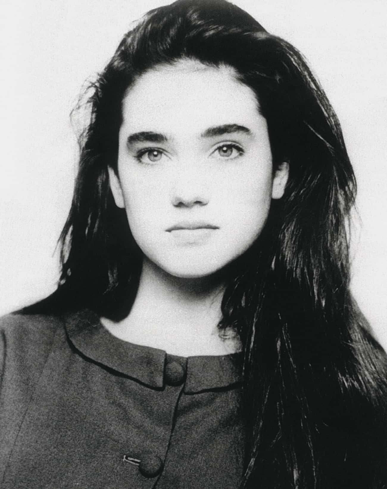 Young Jennifer Connelly In Black And White