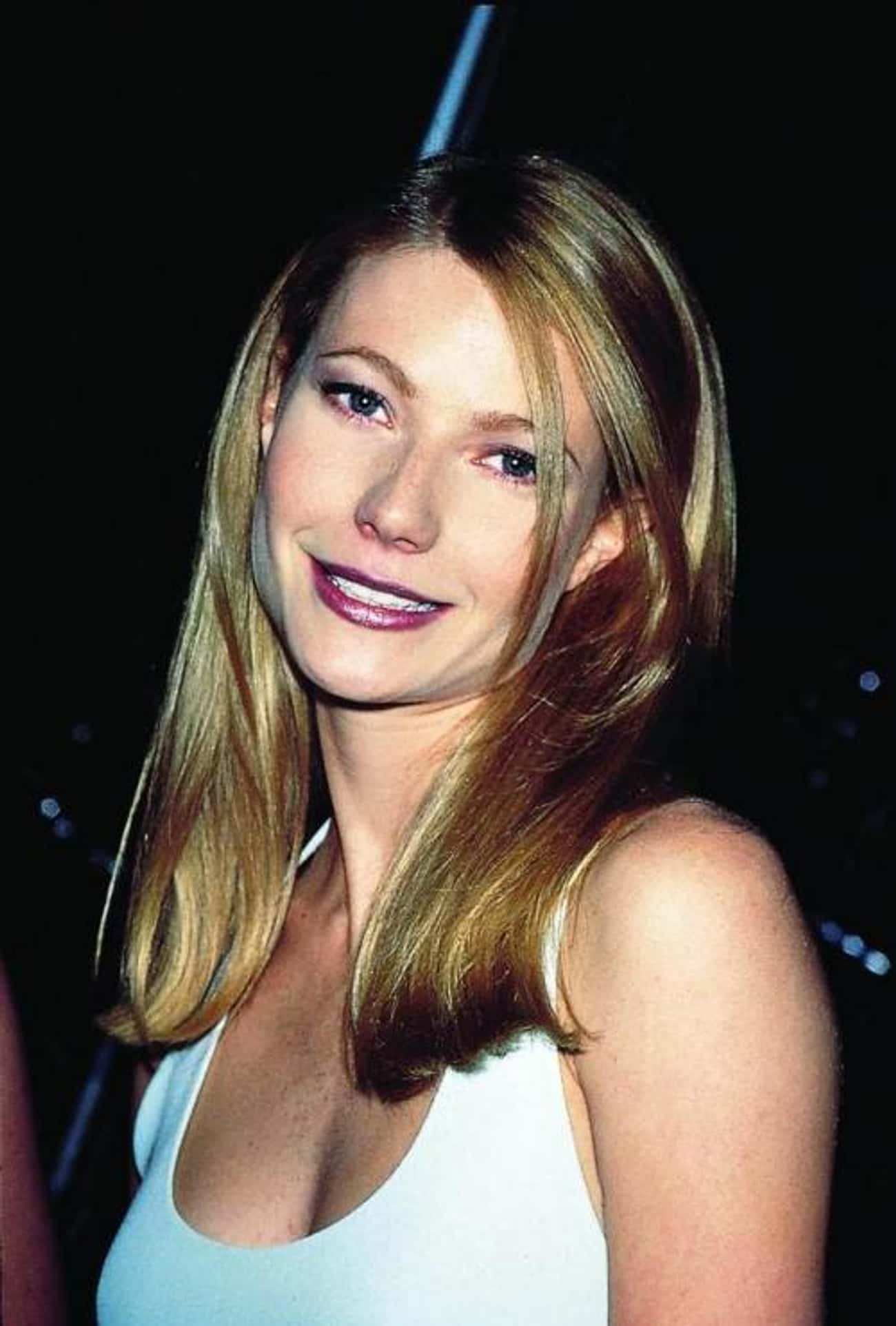 Young Gwyneth Paltrow in White Tank Top