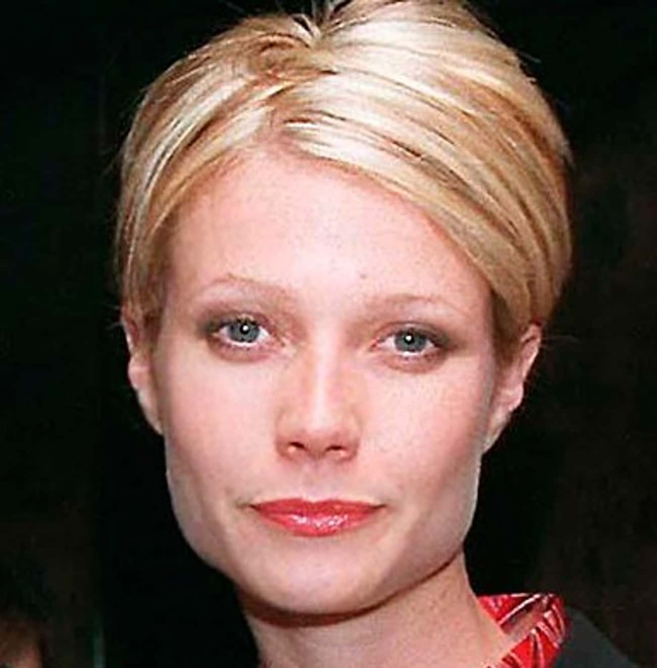 Young Gwyneth Paltrow with Short Hair Closeup