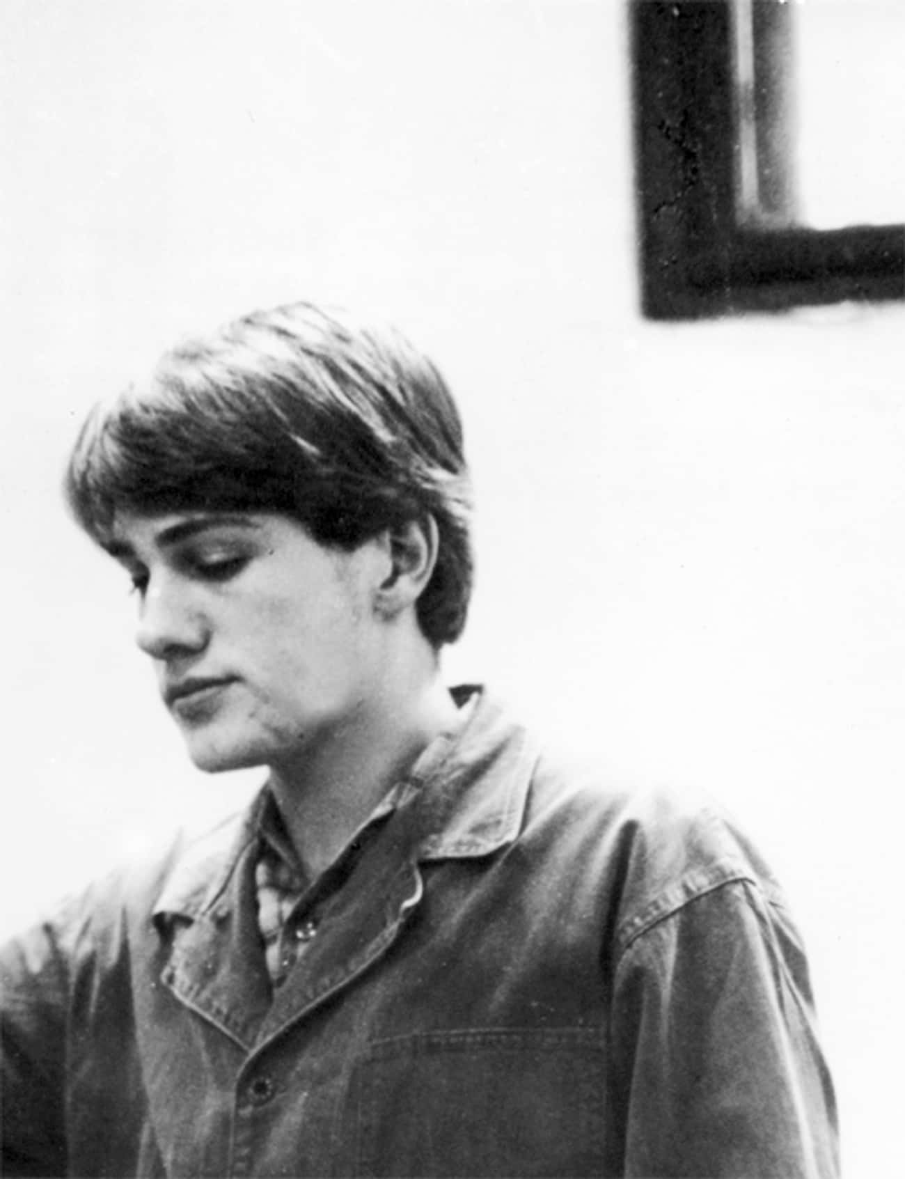 Young Christoph Waltz in Gray Buttondown Jacket