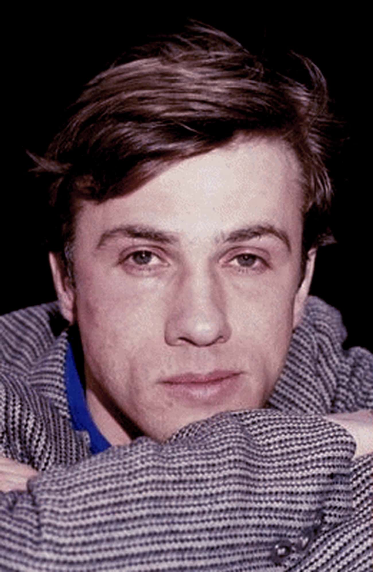 Young Christoph Waltz in Striped Sports Coat Closeup