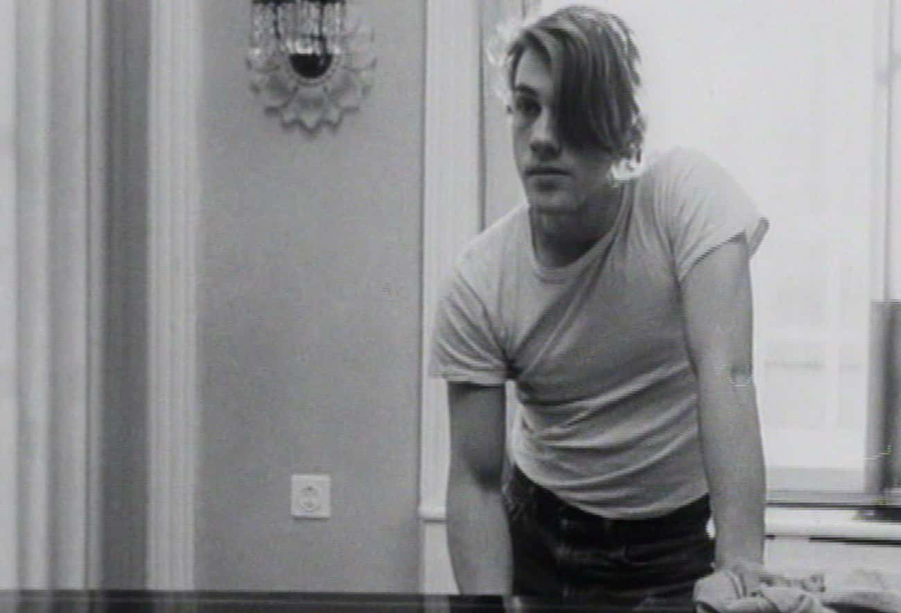 Young Christoph Waltz in White T-Shirt and Jeans