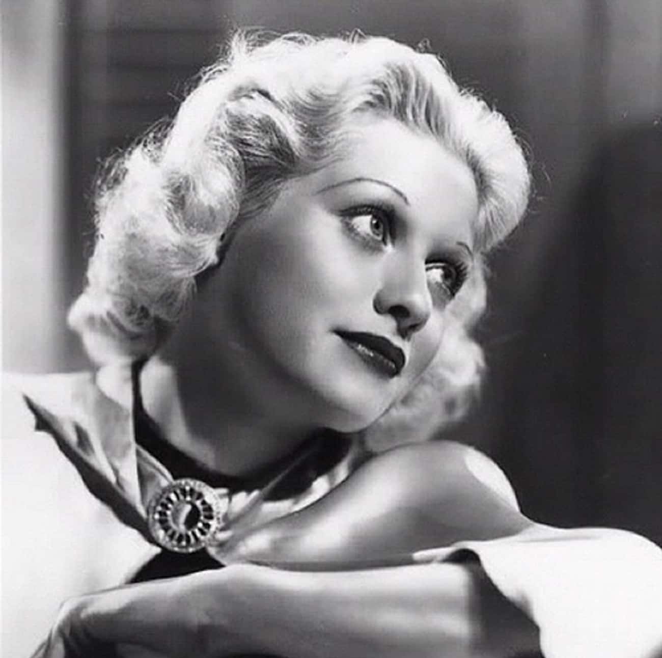 Young Lucille Ball in Satin Blouse with Broach