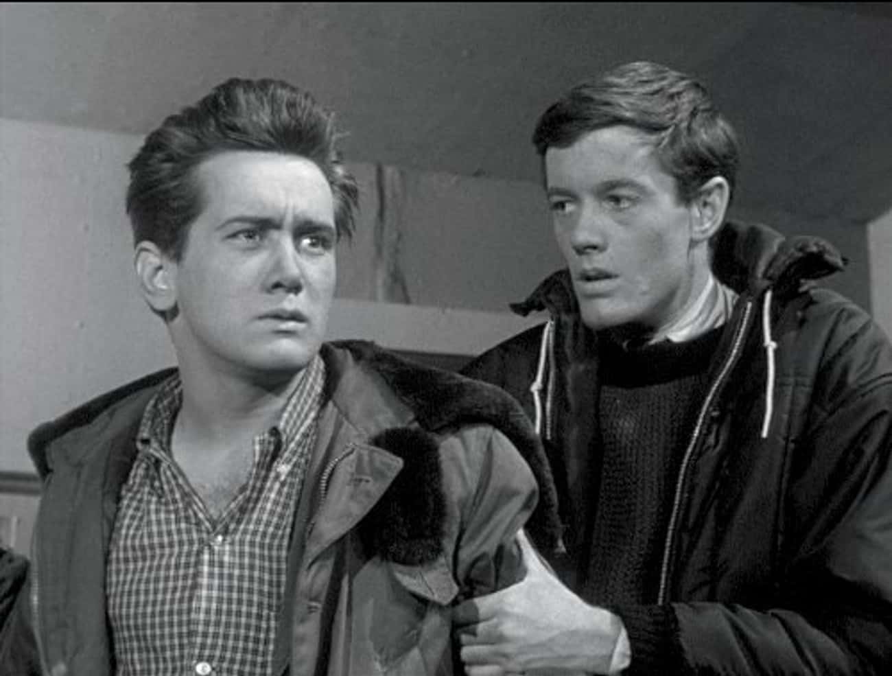 Young Martin Sheen in Checkered Buttondown and Coat