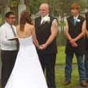 Can't Tame These Guns on Random Hilarious Hillbilly Wedding Photos