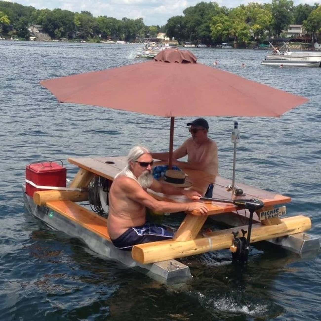 This Floating Picnic Table