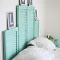 Paint a Vintage Shutter Headboard on Random Awesome Bedroom Design Ideas for Your Home